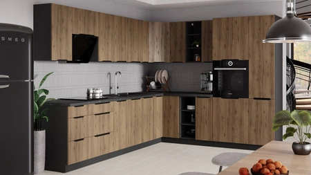 Traufschrank Brianza 60 GU-36 1F Metallkantengriff feuchtigkeits- und beschädigungsbeständiger Schrank