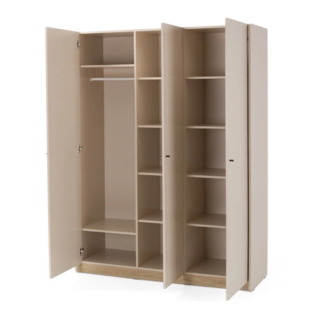 Möbelset Olivio beige sand / Eiche geölt ideal für ein Jugend- oder Kinderzimmer im trendigen Stil