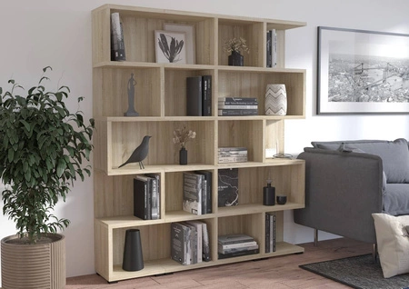 Bücherregal Even 84 cm Eiche hell sonoma ideales Bücherregal für Büro, Arbeitszimmer oder Jugendzimmer
