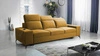 Sofa mit Schlaffunktion Kelly honey stilvolles Sofa für Wohnzimmer mit einfachem Design verstellbare Kopfstützen Veloursstoff