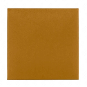 Polsterpaneel Quadra 40x40 cm gelb stilvolles Wandpaneel quadratischer Veloursstoff modisches Finish für jede Einrichtung