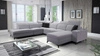 Ecksofa mit Schlaffunktion Kelly Sleek X grau Esche rechts extrem elegantes Ecksofa für Wohnzimmer mit verstellbaren Kopfstützen