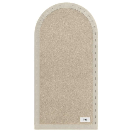 Wally gepolstertes Paneel 30x80 cm cremefarben stilvolles Wandpaneel Zaun Veloursstoff modisches Finish für jede Einrichtung