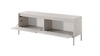RTV Schrank Sesti 154 cm beige elegante Form des Möbels in einem modernen Stil Push-to-Open-System stabilen Metallbasis