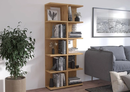 Bücherregal Even 84 cm Eiche artisan ideales Bücherregal für Büro, Arbeitszimmer oder Jugendzimmer