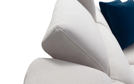 Ecksofa mit Schlaffunktion Kelly Sleek grau rechts geflochten bequem und funktionell Ecksofa für Wohnzimmer