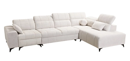 Ecksofa mit Schlaffunktion Penejos XI Lux dunkelbeige rechts stilvolles Ecksofa mit komfortablem ausziehbarem Fußteil