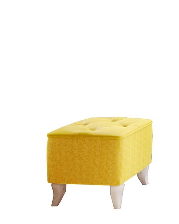 Milano pouffe idealer Hocker mit bequemer Sitzfläche zart gesteppt
