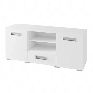 RTV Schrank Penelopa 138 cm weiß Originalfarben groß für Wohnzimmer oder Sitzungssaal
