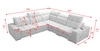 Ecksofa mit Schlaffunktion Luigi III hellbeige rechts bequemes Ecksofa für das Wohnzimmer perfekt für die tägliche Entspannung