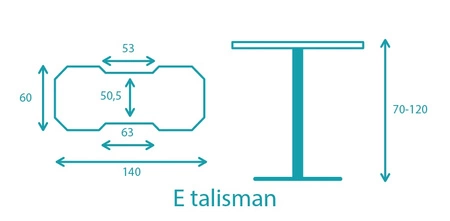 E-Talisman schwarzer Designer-Gaming-Schreibtisch mit höhenverstellbarer, gepolsterter Platte und LED-Beleuchtung