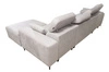 Ecksofa mit Schlaffunktion Castel XII beige rechte Seite stilvolles und bequemes Ecksofa für Wohnzimmer funktionelle verstellbare Kopfstützen