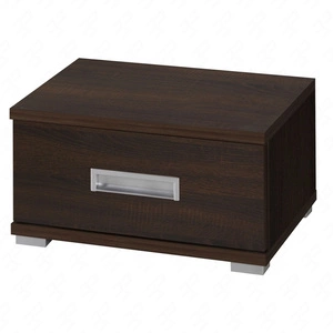 Nachttisch mit Schublade Penelopa Kastanie Wenge funktionelles Möbelstück für ein Schlafzimmer oder ein Jugendzimmer Kanten mit einem speziellen Furnier beendet