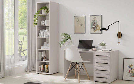 Bücherregal Maxione 45 cm beige funktionelles Bücherregal ideal für Jugendzimmer oder Büro einfaches und universelles Design