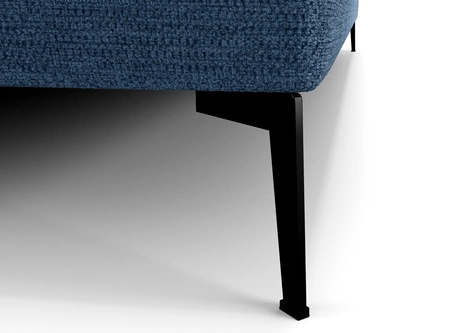 Boxspringbett Irvine 180x200 blau stilvolles Bett mit Bettzeugablage komfortables Kopfteil besticht durch sein elegantes Design