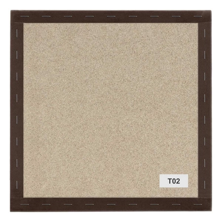 Polsterpaneel Quadra 40x40 cm braun stilvolles Wandpaneel quadratischer Veloursstoff modisches Finish für jede Einrichtung