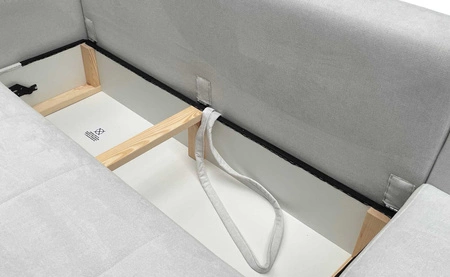 Ecksofa mit Schlaffunktion Bovec III beige rechts äußerst stilvolles Ecksofa perfekt für ein geräumiges Wohnzimmer