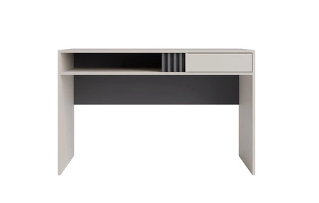 Möbelset für Büro Estan beige / anthrazit Stilvolle Möbel mit minimalistischem Design Trendfarben Metallgriffe