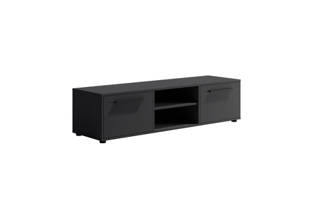 RTV-Schrank Maxione 150 cm schwarz einfaches Design TV-Schrank mit Regal minimalistisches und universelles Design