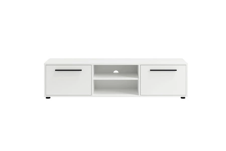 RTV-Schrank Maxione 150 cm weiß einfaches Design TV-Schrank mit Regal minimalistisches und universelles Design