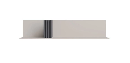 Regal Estan 140 cm beige / anthrazit modernes Möbeldesign hochwertige Regalkante mit Spezialfurnier verarbeitet