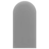 Wally gepolstertes Paneel 30x80 cm hellgrau stilvolles Wandpaneel Zaun Veloursstoff modisches Finish für jede Einrichtung