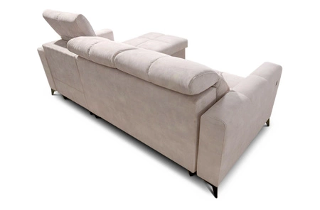 Ecksofa mit Schlaffunktion Laredo braun rechte Ecke komfortables und stilvolles Schlafsofa mit Bettzeugcontainer