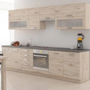 Borno III 260 cm Küchenmöbel-Set einzigartigen Stil der Schränke wird das Innere jeder Küche passen