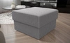 Fogu Pouffe Grau Asche Stilvoller Design-Pouffe ideal zur Ergänzung einer Inneneinrichtung Weicher Cordstoff mit markanten Streifen