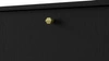Schubladenkommode Kioto I 100 cm schwarz graphit modernes Design Metallzubehör in Gold originelles Design Kommode