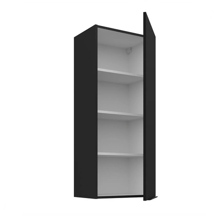 Küchenhängeschrank Schwarz 45 G-108 1F Metallkantengriff feuchtigkeits- und beschädigungsbeständiger Schrank