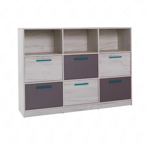 Schubladenkommode Rest 145 cm Eiche Handwerk weiß / Esche modernes und funktionelles Möbelstück für das Jugendzimmer