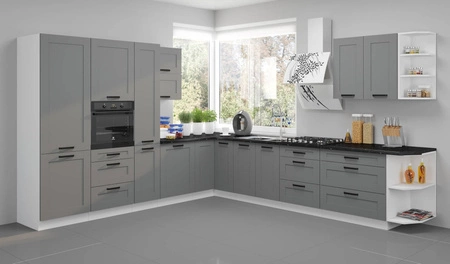 Eck-Küchenwandschrank Avola 60x60 GN-72 2F dampf-, temperatur- und spritzwasserbeständiger Schrank