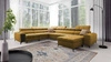 Ecksofa mit Schlaffunktion Bolmso VIII Senfgelb rechts elegantes und bequemes Ecksofa mit Schublade ideal für geräumige Innenräume