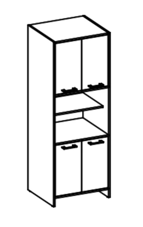 Badezimmersockel Mela 60 cm weiß / Eiche sonoma breit Badezimmersockel resistent gegen schädliche äußere Einflüsse