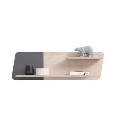 Möbel-Set Dzeta Eiche / anthrazit ideal für ein Jugend- oder Kinderzimmer in einem trendigen Stil