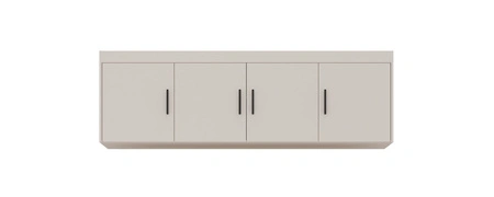 Garderobenerweiterung Rene 176 cm beige sand Funktionsgarderobe erhöht den Stauraum für Schuhe Kleidung und Accessoires