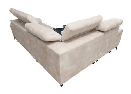 Ecksofa mit Schlaffunktion Buffalo II creme links funktionelles und stilvolles Ecksofa mit verstellbaren Kopfstützen