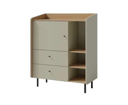 Möbelset Olivio Eukalyptus/Baltikeiche dune ideal für ein Jugend- oder Kinderzimmer im trendigen Stil