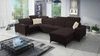 Ecksofa mit Schlaffunktion Kelly Sleek IV braun rechts Ecksofa mit Bettkästen Webstoff