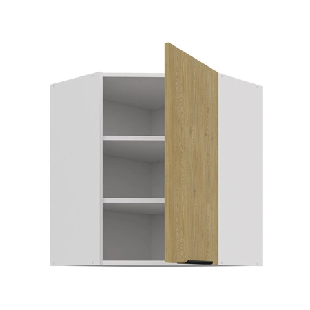 Eck-Küchenoberschrank Cremona 60x60 GN-72 1F Metallkantengriff feuchtigkeits- und beschädigungsbeständiger Schrank