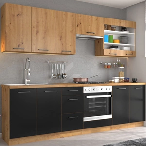 Monza 260 cm Küchenmöbel Set einzigartigen Stil der Schränke wird das Innere jeder Küche passen