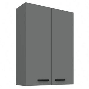 Verdi Küchenwandschrank 80 G-108 2F feuchtigkeits- und beschädigungsbeständiger Schrank schwarze Metallgriffe