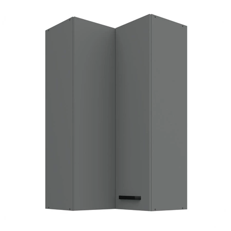 Eck-Küchenwandschrank Verdi 60x60 GN-108 2F feuchtigkeits- und beschädigung beständiger Schrank schwarze Metallgriffe