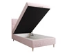 Boxspringbett Bing 120x200 Puderrosa im modernen skandinavischen Stil mit gepolstertem Kopfteil Bett mit Staukasten
