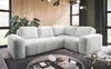 Ecksofa Bovec II mit Schlaffunktion ecru rechts Komfort-Ecksofa mit stilvollem Charakter Bettzeug-Container