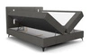 Boxspringbett Norco 180x200 grau stilvolles Bett mit Staukasten Beleuchtung im Kopfteil fügt eine einzigartige Note