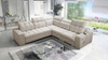 Ecksofa mit Schlaffunktion Luigi III beige rechts bequemes Ecksofa für das Wohnzimmer perfekt für die tägliche Entspannung