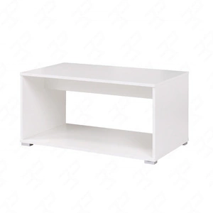 Couchtisch Simple weiß funktionales Möbelstück für das Jugendzimmer Wohnzimmer oder Büro