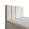 Boxspringbett Casey 100x200 beige im modernen skandinavischen Stil mit gepolstertem Kopfteil Bett mit Staukasten